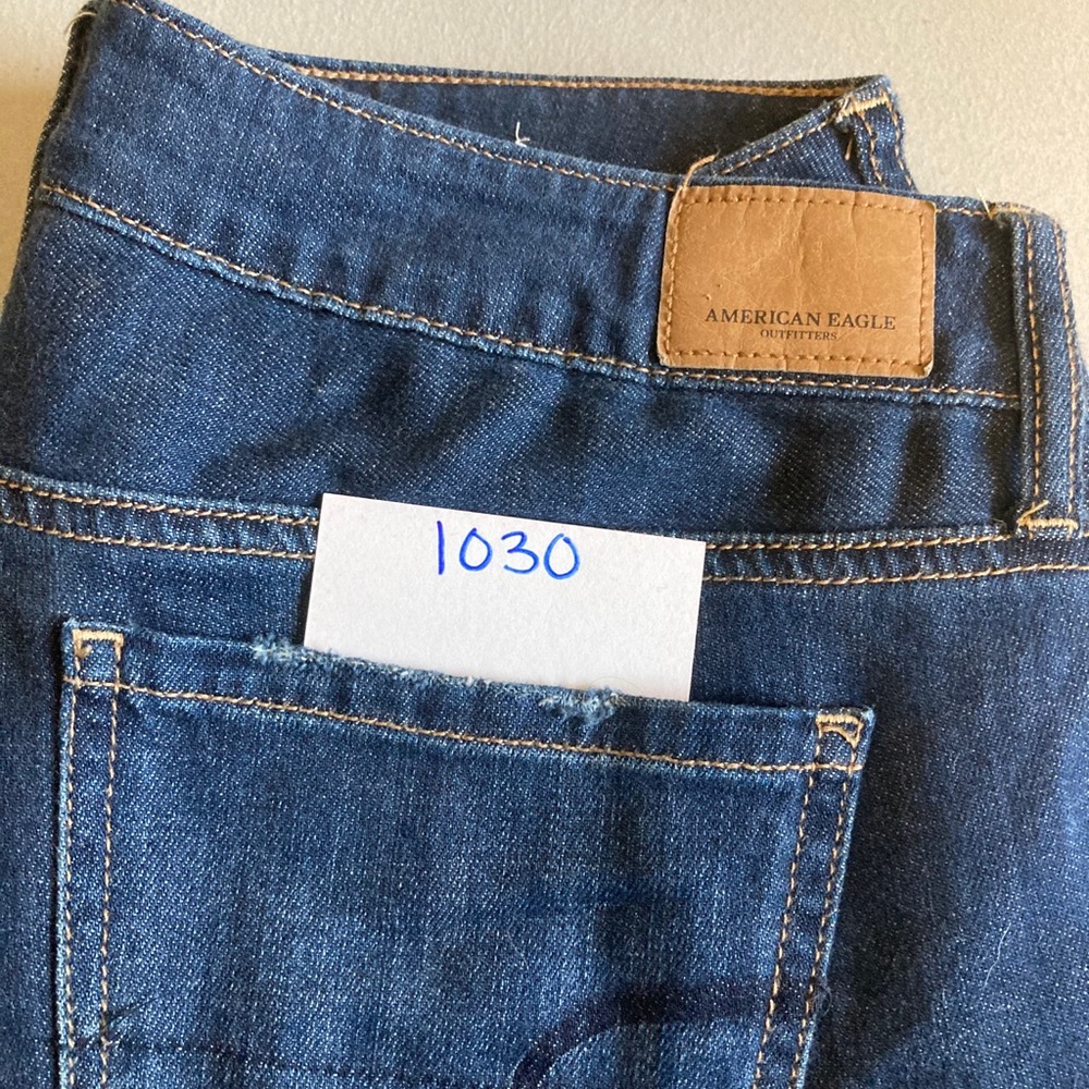 American Eagle Tomgirl Jeans Dark Wash Size 4 - Picture 7 of 7